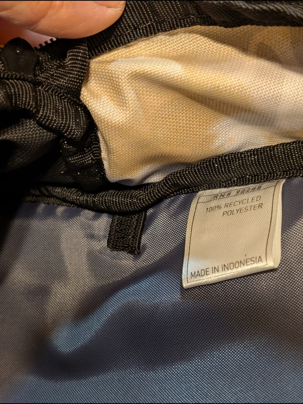 adidas Kid's Gray Camo Backpack with Yellow Logo